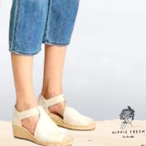 Tory Burch Catalina Woven Wedge Espadrilles 8M (7.5-8)